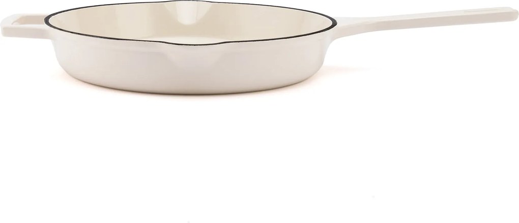 Elmich Smaltovaná liatinová panvica Ember 26 cm krémovobiela