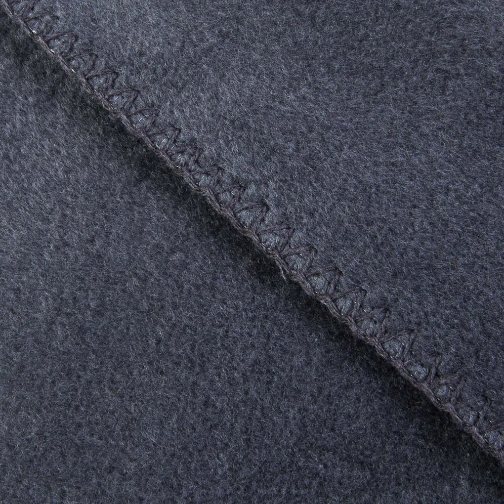 BAVLNENÁ DEKA BAT 150X200 CM ANTRACITOVÁ