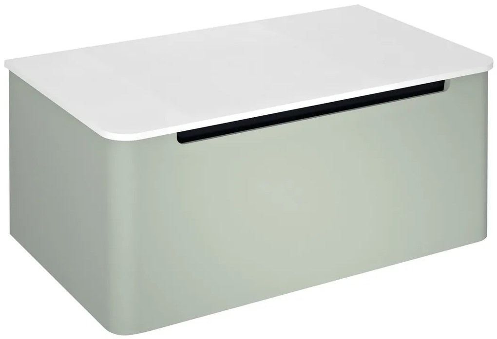 Sapho Sapho, KERALA umývadlová skrinka 80x35x47,5cm, 1x zásuvka, verde, KR080-4444