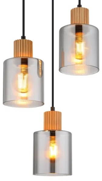 Globo 15768-3H - Závesný luster na lane ALEIDIS 3xE27/25W/230V priemer 30 cm