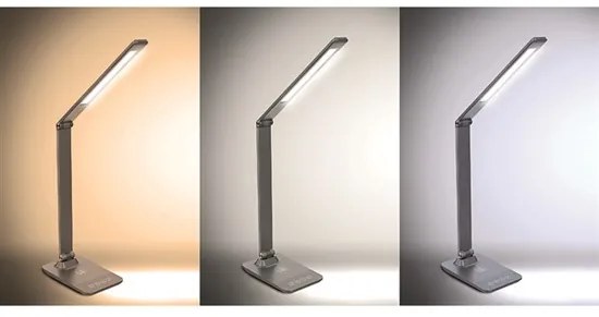 Solight LED stolová lampa 10W s bezdrôtovým nabíjaním WO55-G