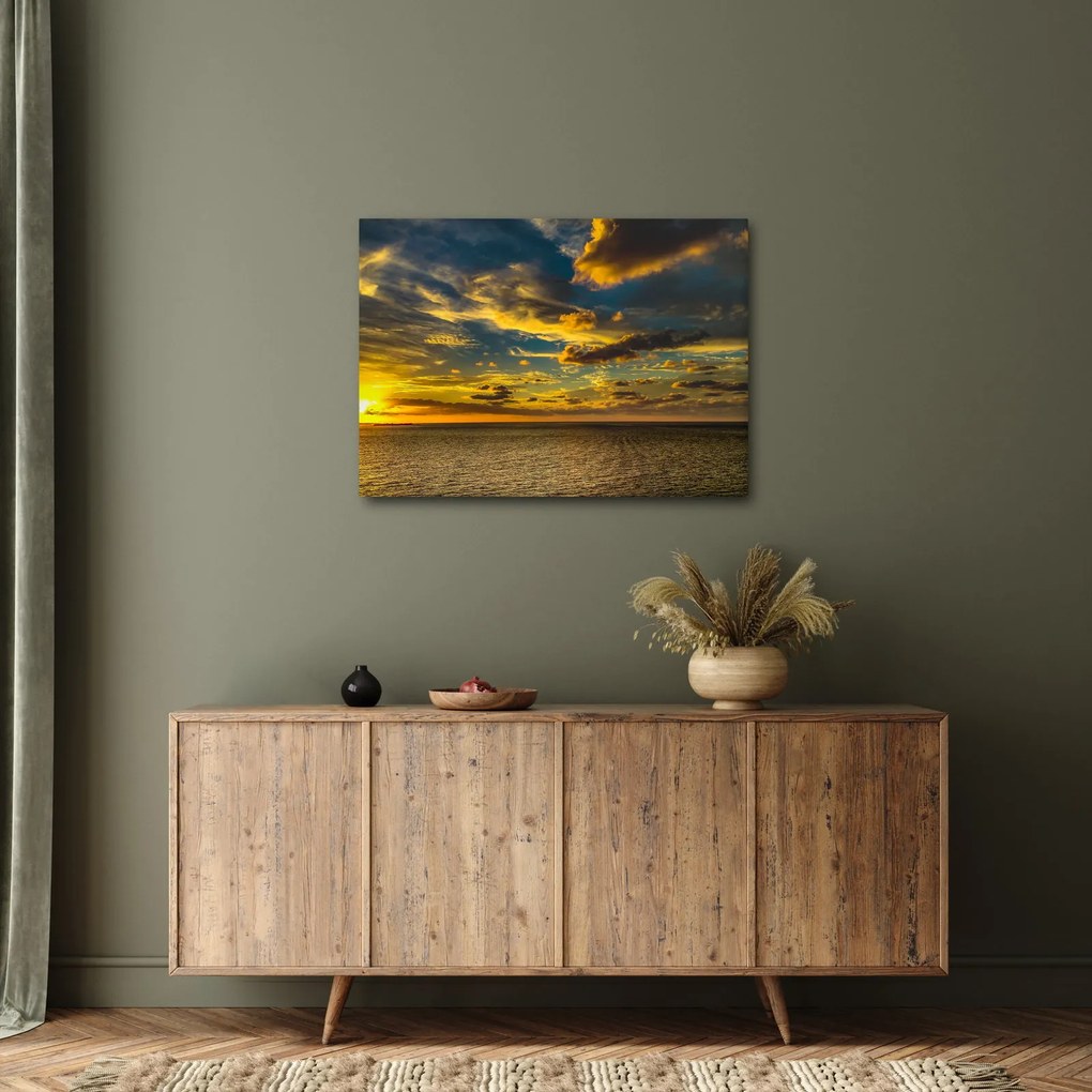 Západ slnka na mori (70x50 cm)