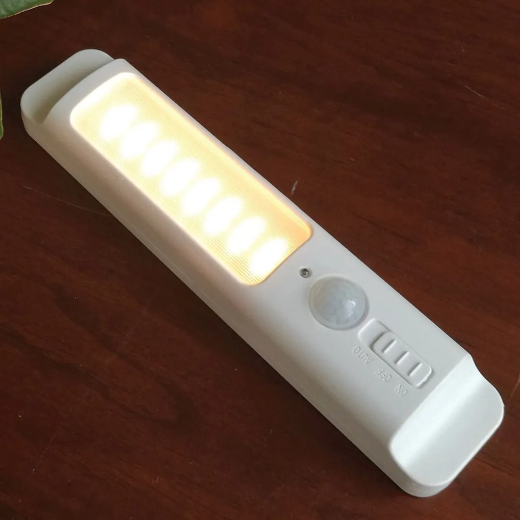 LED svietidlo do skrinky, 1x LED 0,5w 4000k, w, pohybový senzor + vešiak
