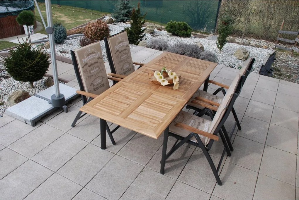 Doppler CONCEPT TEAK FSC®, polohovacie kreslá, 4+1