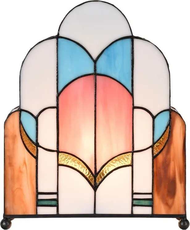 Stolová lampa Tiffany v neobvyklom tvare Tafien - 30*4*25 cm