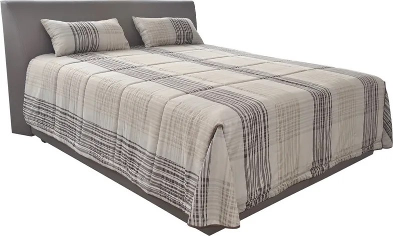 Posteľ Evita 180x200 cm, kávová ekokoža