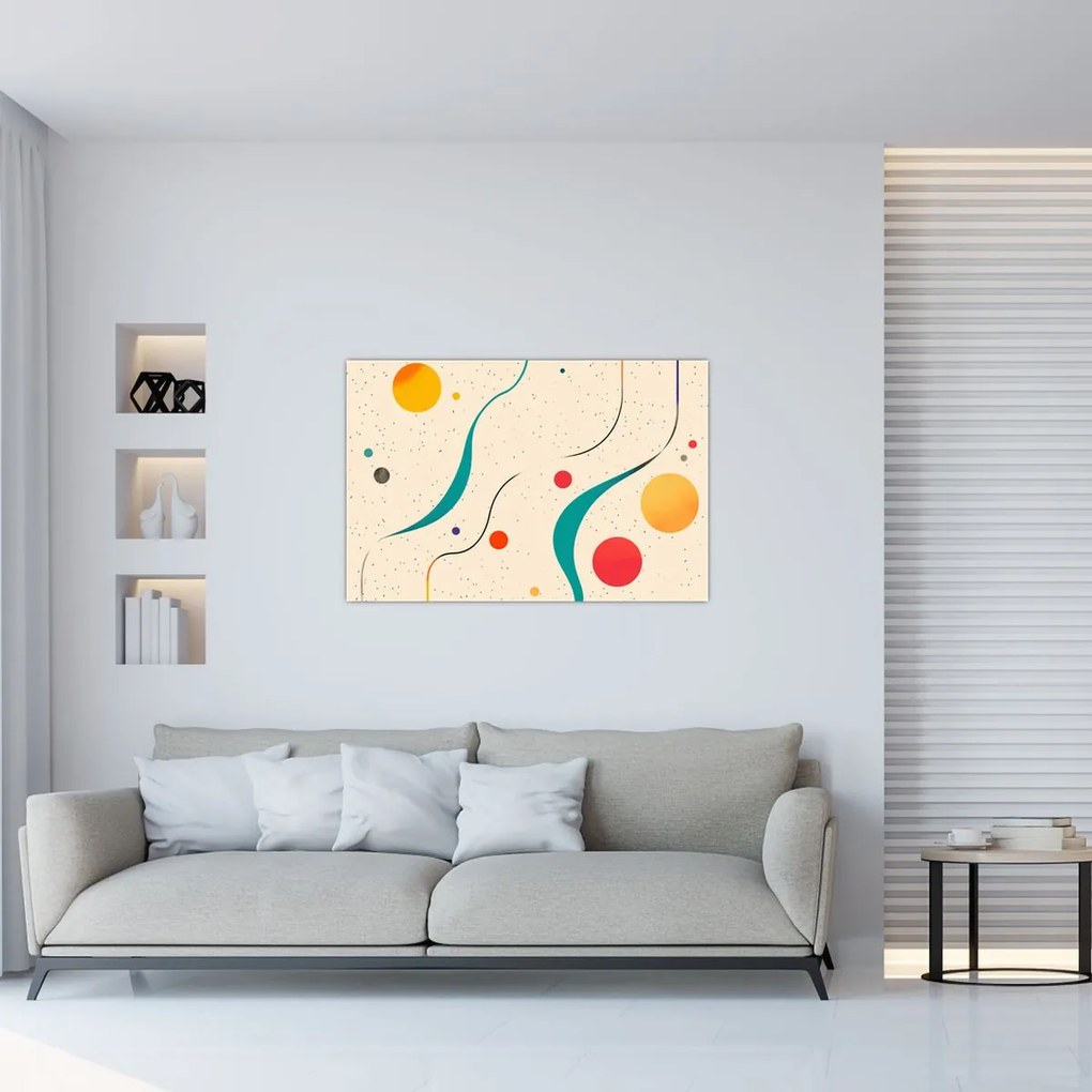 Obraz - Minimalistická farebná ilustrácia (90x60 cm)