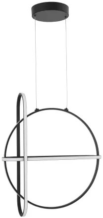 LED luster Arte 52 čierne