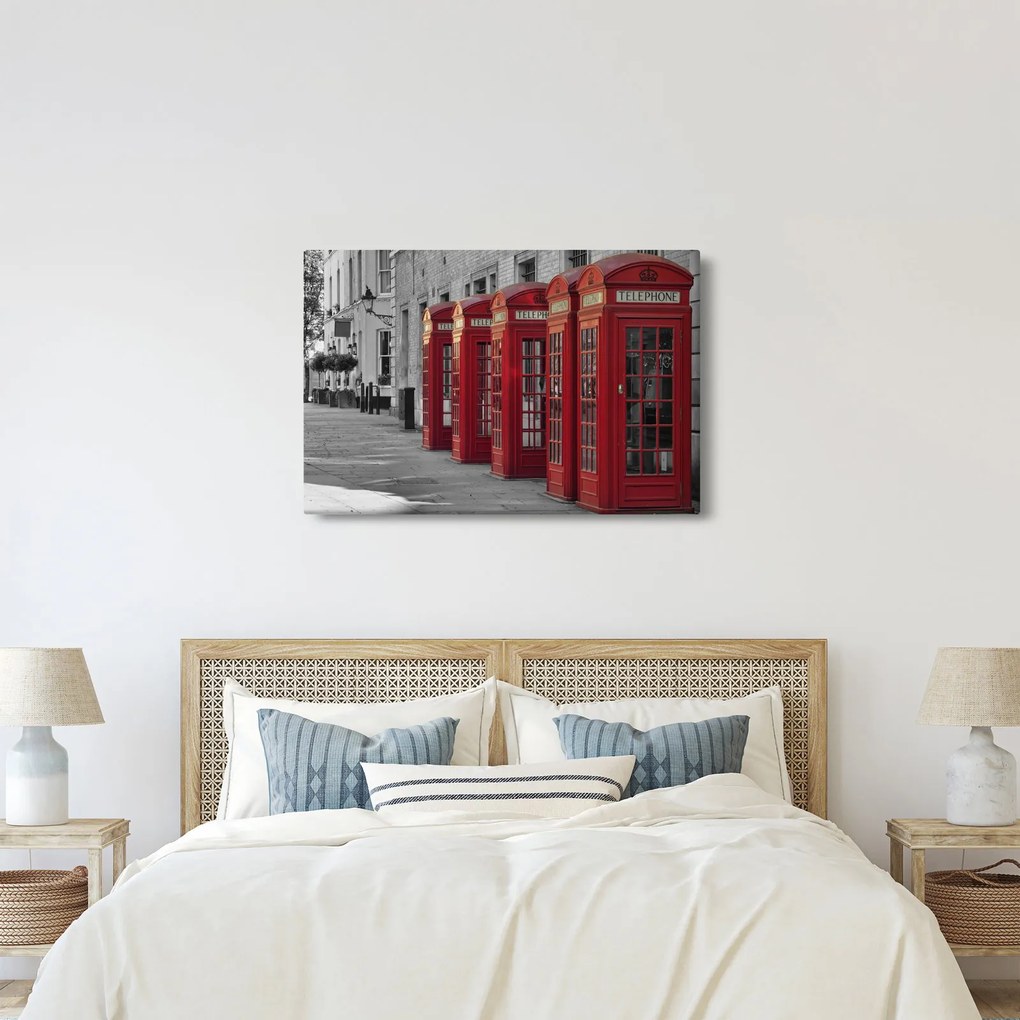 Obraz - Londýnske telefónne búdky (90x60 cm)