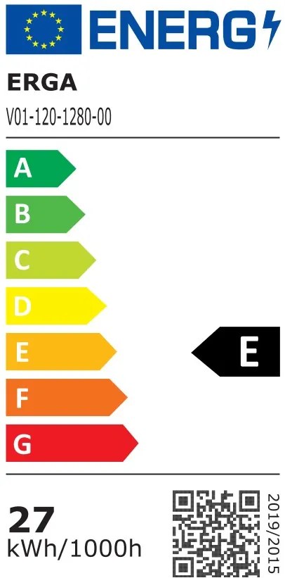 Erga Ava, LED zrkadlo 120x80cm, 3105 lm, 6500K, predné/zadné osvetlenie, ERG-V01-120-1280-00