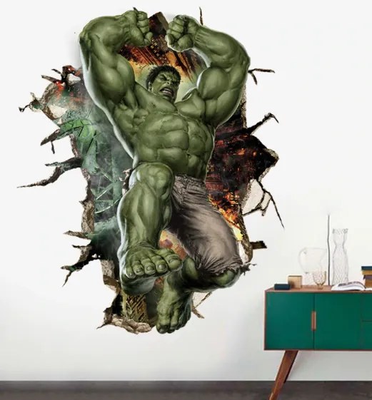 Veselá Stena Samolepka na stenu na stenu Silný Hulk z Avengers