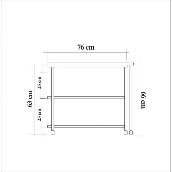 Odkladací stolík MELIN 63x70 cm hnedá/čierna