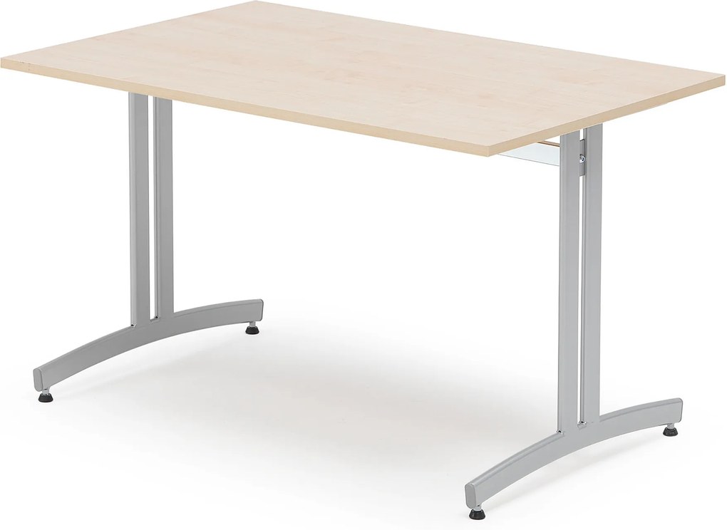 Jedálenský stôl Sanna, 1200x700 mm, breza / šedá