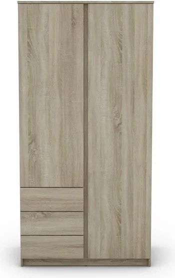 Šatníková skriňa Carlos, dub sonoma, 100 cm