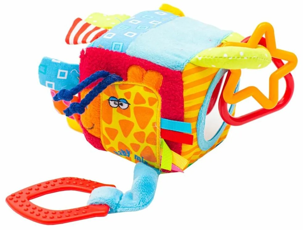 Baby Mix Interaktívna hračka Kocka ZOO, 9 x 9 cm