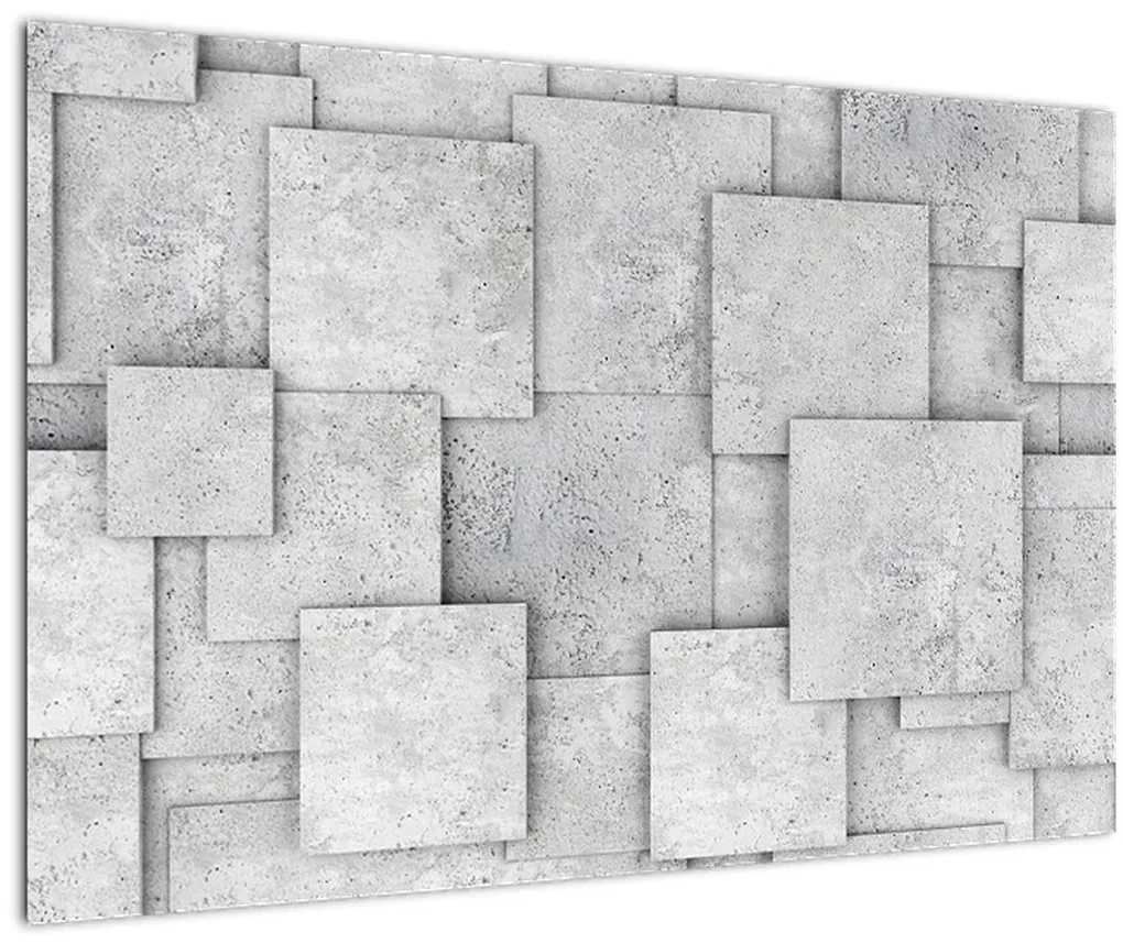 Obraz - Abstrakcia betónových kachličiek (90x60 cm)