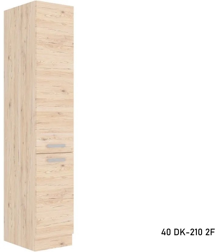 Kuchynská skrinka vysoká TOULOUSE 40 DK-210 2D, 40x210x57, dub Bordeaux