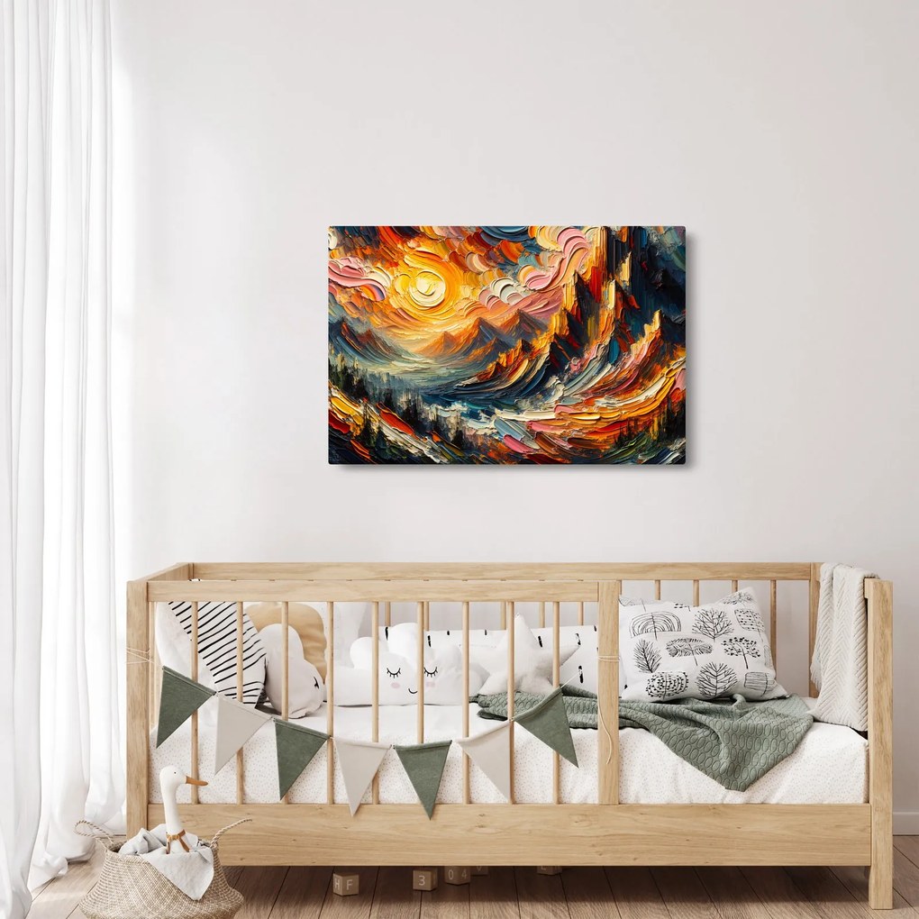 Obraz - Hory zalité slnkom (90x60 cm)