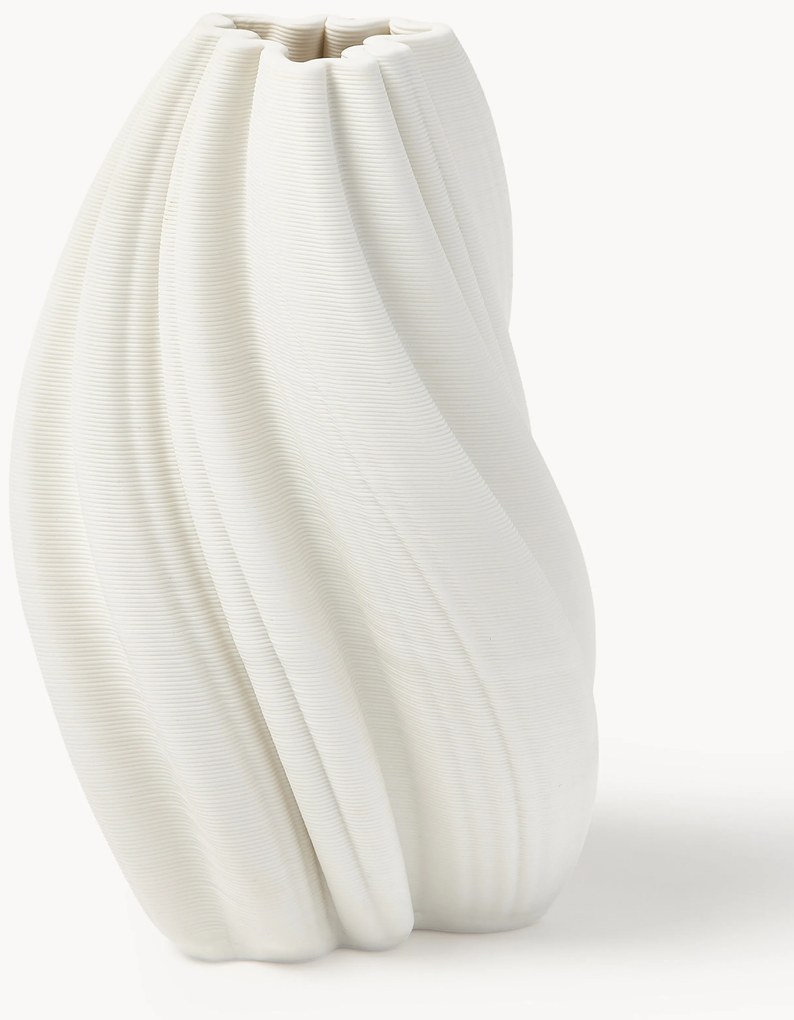 3D tlačená porcelánová váza Melody, V 18 cm