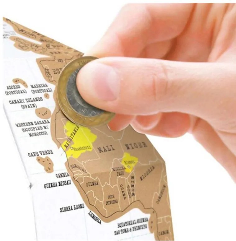 Stieracia mapa 3D glóbus puzzle