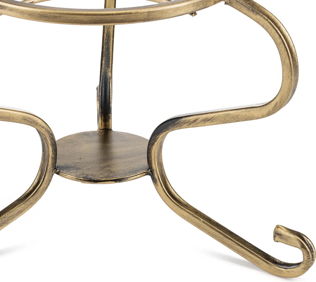 STOJAN NA KVETINÁČ GREGG 28X33 CM ZLATÁ