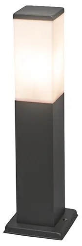 Inteligentná vonkajšia stožiarová lampa tmavosivá 45 cm vrátane Wifi P45 - Malios