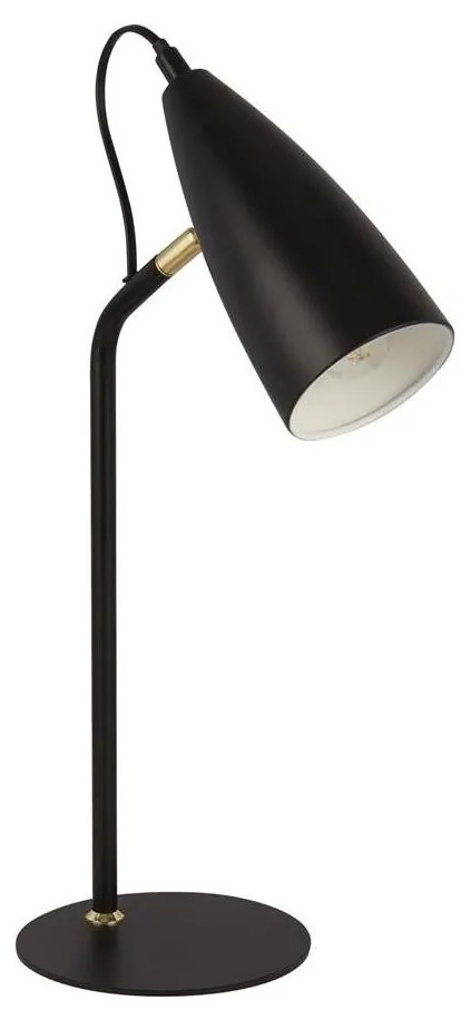 Searchlight EU60970BK - Stolná lampa STYLUS 1xE14/7W/230V čierna