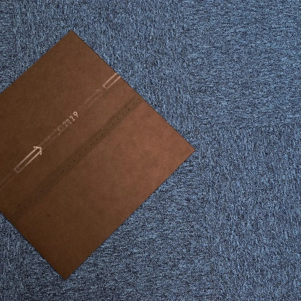 Kobercový štvorec Coral 58360-50 modrý 50 x 50 cm, chodba / predsieň, Tapibel