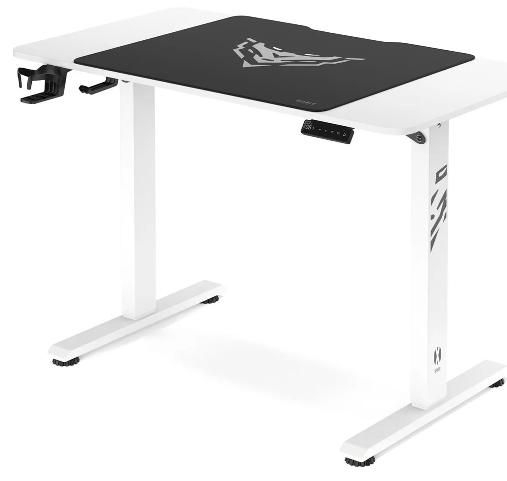 Výškovo nastaviteľný stôl Diablo X-Tensio 1100 biely