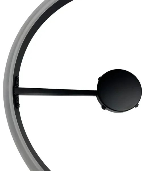 LED Stmievateľný prisadený luster LED/40W/230V 3000-6500K čierna + diaľkové ovládanie