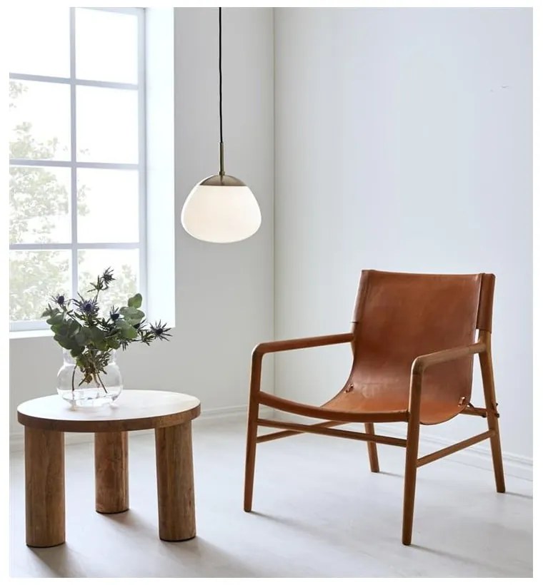 Závesné svietidlo v zlatej farbe Markslöjd Rise, výška 31 cm