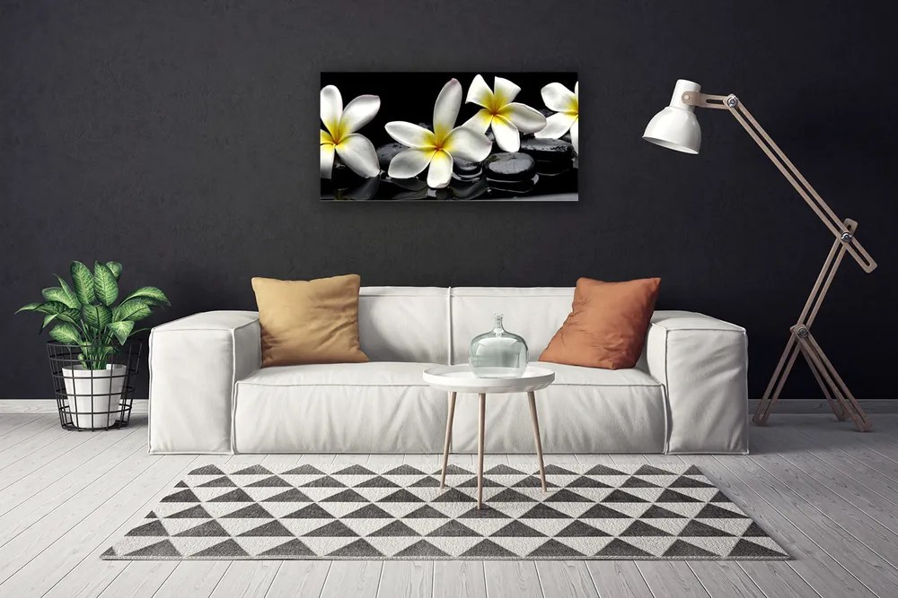 Obraz Canvas Kamene kvety kúpele 120x60 cm