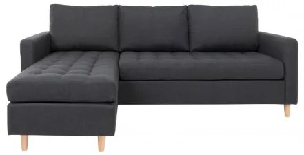 Rohová pohovka FIRENZE 219 cm polyester, tmavě šedý House Nordic 1301501