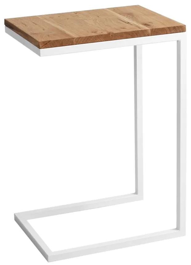 Odkladací stolík s bielou konštrukciou Custom Form Lupe