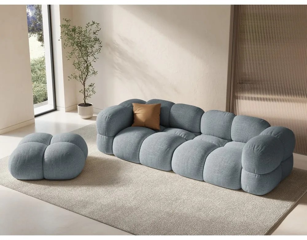 Svetlomodrá pohovka 250 cm Loretto – Cosmopolitan Design