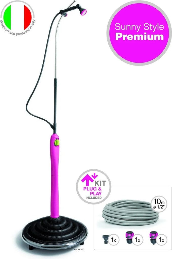 Hanscraft Solárna sprcha SUNNY STYLE Premium Fuxia