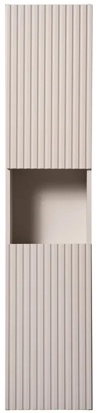 Koupelnová sestava Nova Cashmere s deskou, umyvadly a skříňkami 120 cm kašmírová/dub evoke