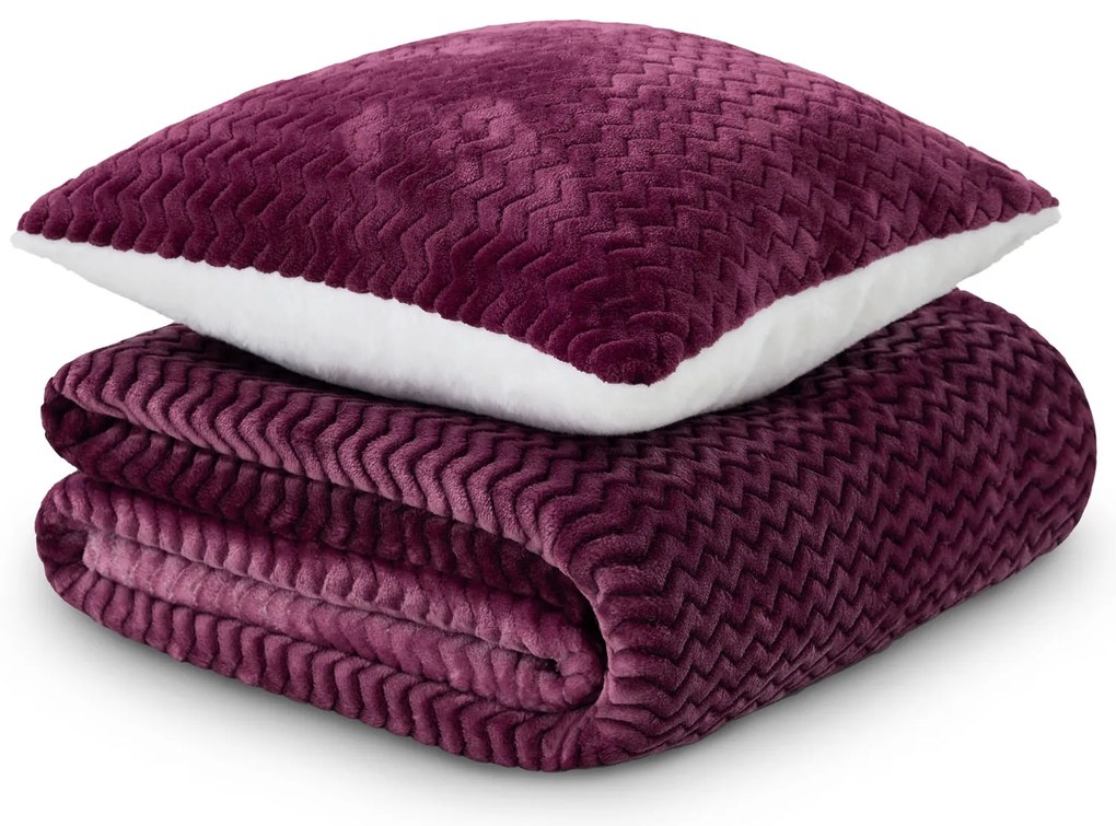 Dormeo Hrejivý Set Warm Hug Ombre Fialový