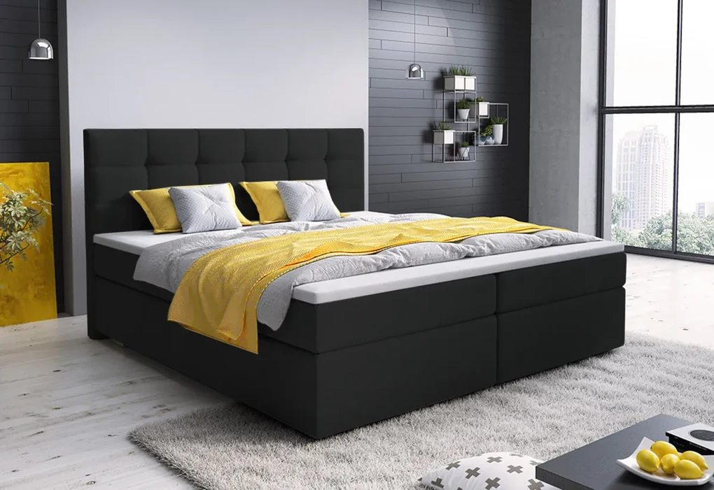 Čalúnená posteľ boxspring GLOSE, 180x200, cosmic 10