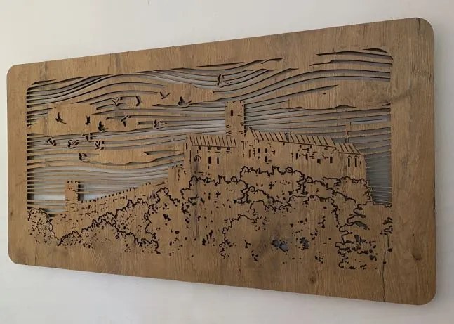 Podsvietený obraz Hrad na batériu