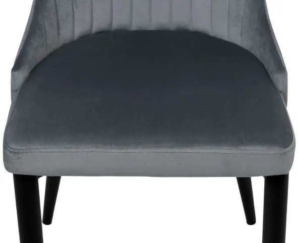 Jedálenská stolička LORIENT zamatová, grafitová