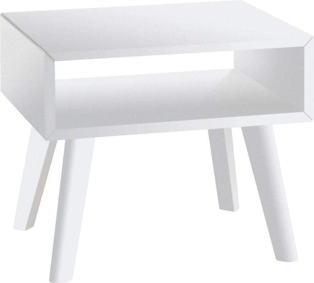 XXXLutz NOČNÝ STOLÍK, buk, biela, 50/42/41 cm Hasena - Online Only spálne - 001972018601