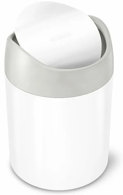 Odpadkový kôš na stôl Mini 1,5 l, biela