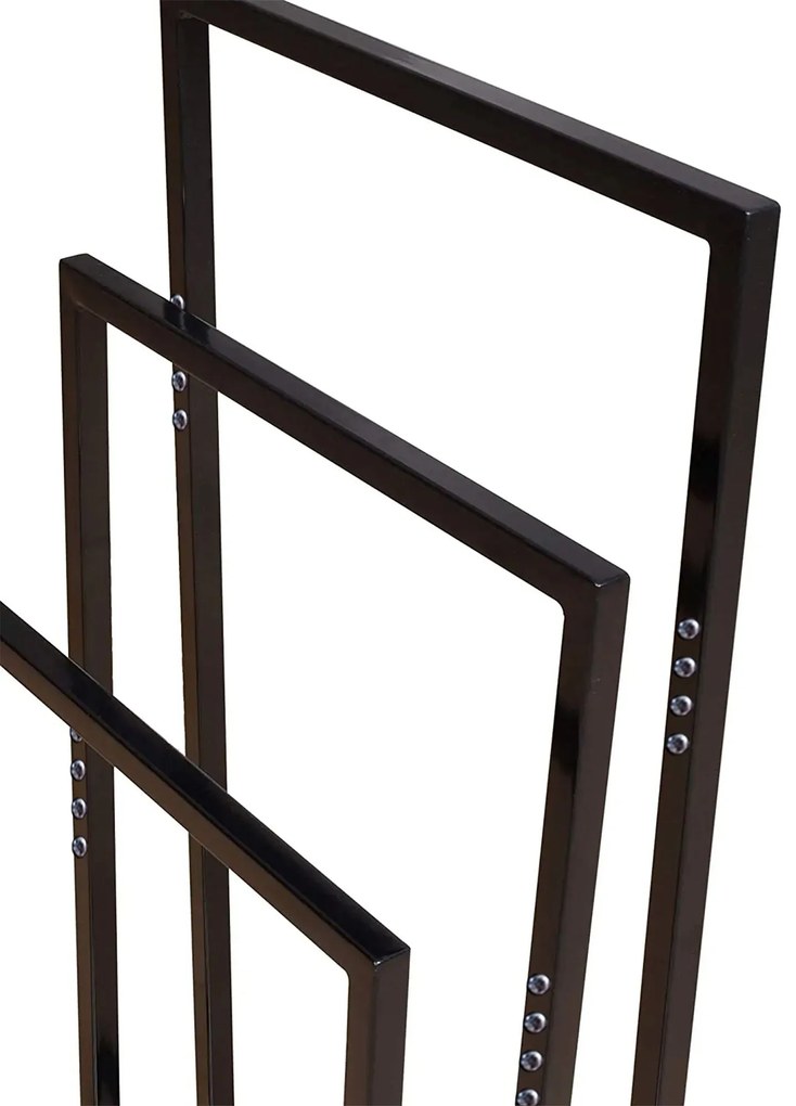 Tutumi Tutumi, 3-ramenný kovový stojan na uteráky 600x260x1000 mm 391840, čierna matná, HOM-01003