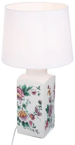 Floral dizajn Delft Art stolná lampa