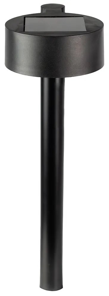 Exteriérové solárne svietidlo Eye, 1x čierne plastové tienidlo