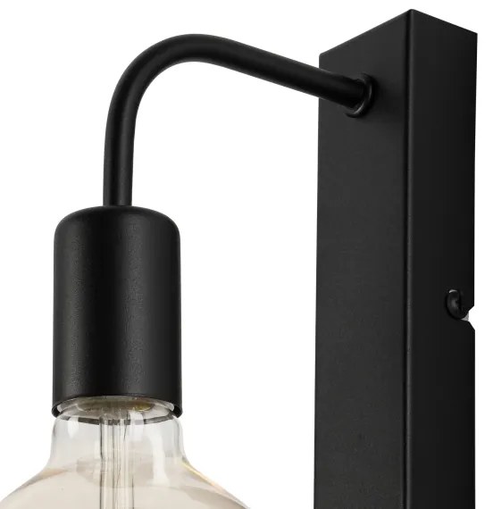 Nástenné svietidlo ASTRID 1xE27/60W/230V matná čierna