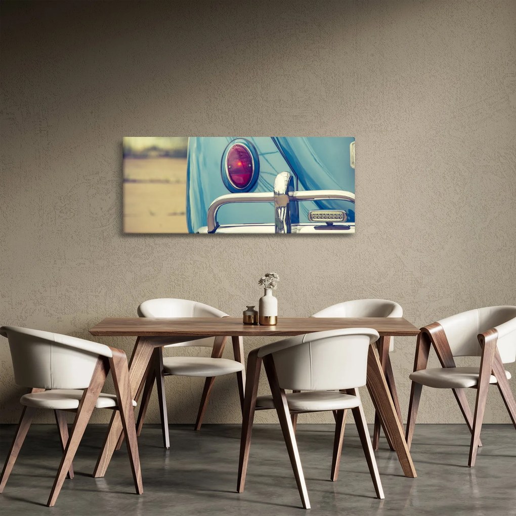 Obraz tyrkysového veterána (120x50 cm)