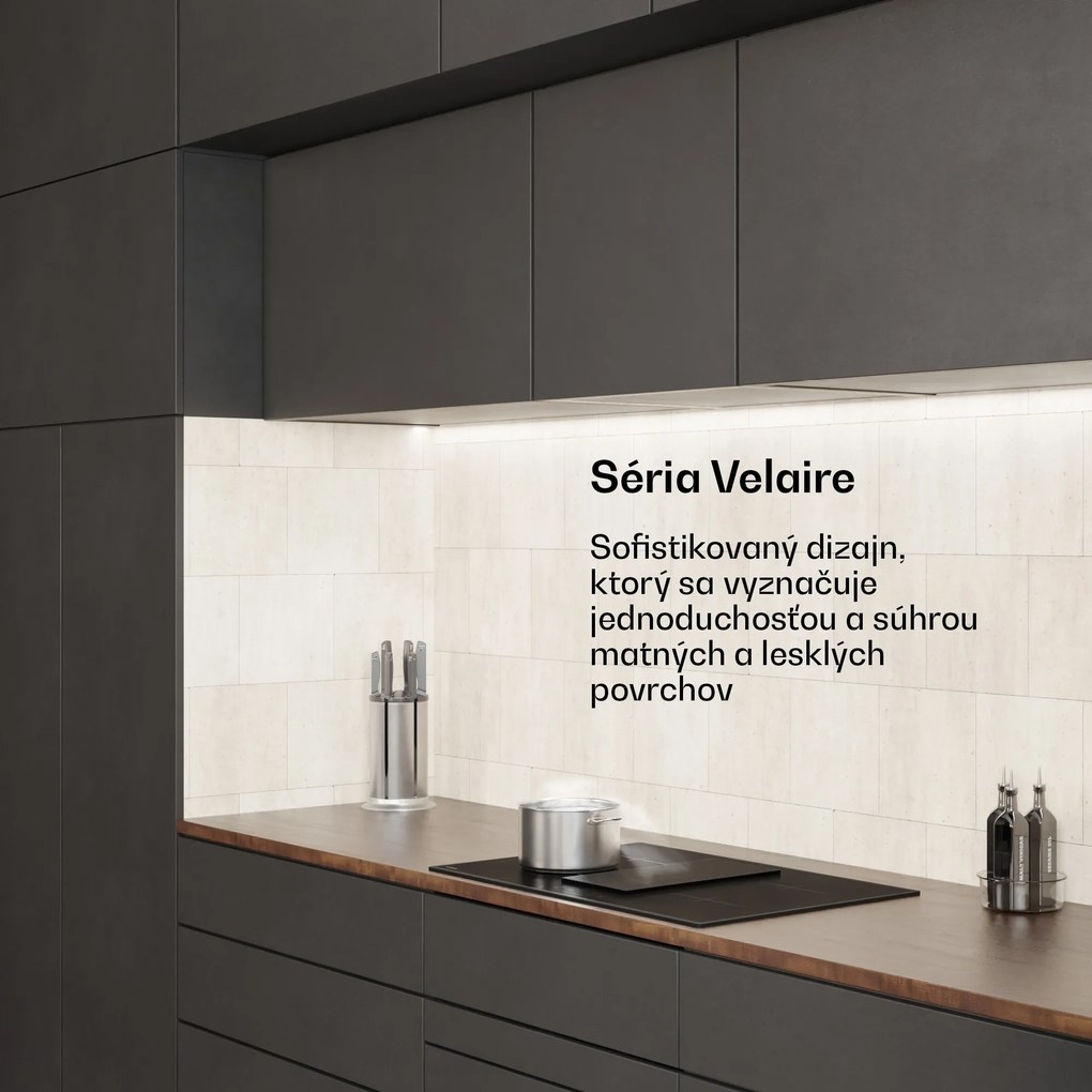 Klarstein Velaire indukčná varná doska s integrovaným digestorom Elegantná, minimalistická, výkonná 8400 W 80 cm