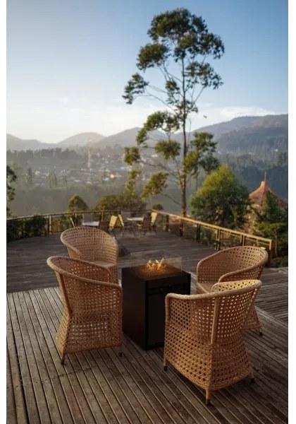 Planika Square GAS - Vonkajší plynový krb 79,7x48 cm 10kW